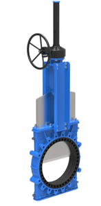 Rubber Seat Knife Gate Valve For Slurry Pneumatic Operated