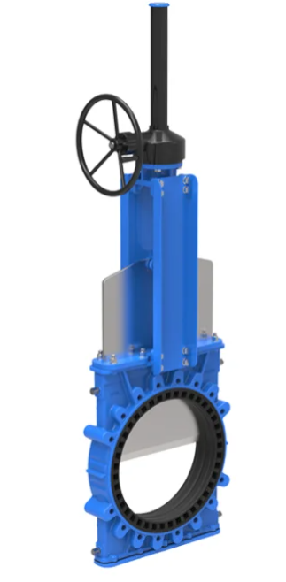 Anti Abrasion Knife Gate Valve For Slurry Gear Operated