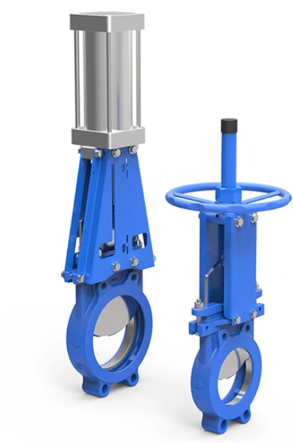 Pneumatic Knife Gate Valve Installation in Industrial Plant