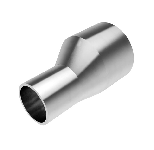 AWF TL32W eccentric reducer installed in biopharmaceutical high purity piping system