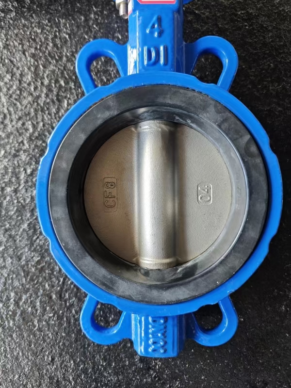 BVFW Cast Iron Wafer Style Butterfly Valve with Lever