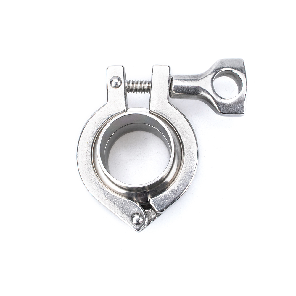 D13MHHM heavy duty single pin clamp side view stainless steel