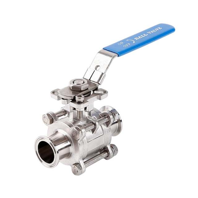 Sanitary 3pcs Encapsulated Ball Valve Manual Mod.SIG/22 – Stainless Steel Tri-Clamp Ball Valve