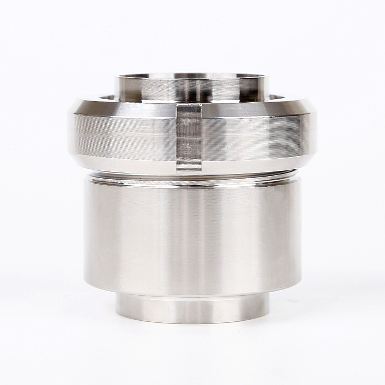 Union Type Check Valve with threaded NPT ends stainless steel body