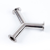 32Ra polished interior surface of 304 stainless steel true Y fitting