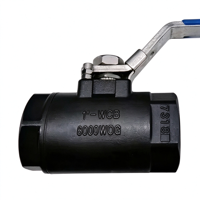 6000psi Carbon Steel 2pcs Ball Valve