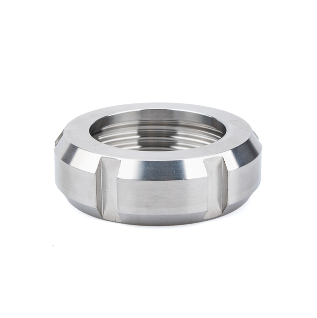 DIN 11852 union nut DIN-13 stainless steel sanitary round slotted nut fitting