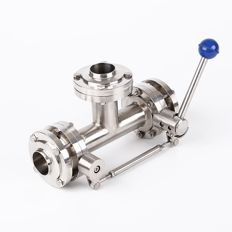 180 Degree Three Way Butterfly Valve