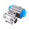 Pneumatic Sanitary Ball Valve in food processing hygienic pipeline system