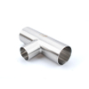 7RW Long Reducing Weld Tee installed in sanitary stainless steel piping system