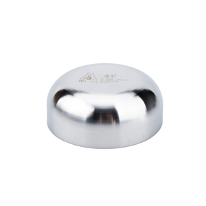 16W stainless steel butt weld cap sanitary pipe fitting – 304/316L weld end cap