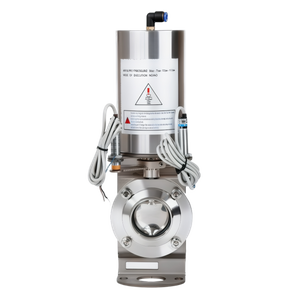 pneumatic sanitary butterfly valve T/C air-actuated stainless steel SIG/20