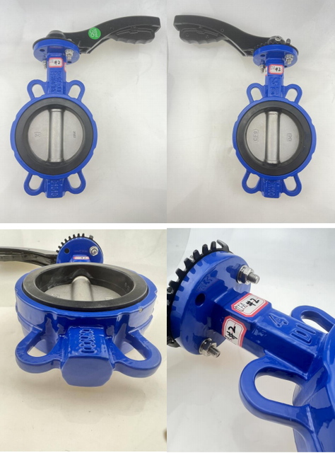 BVFW Cast Iron Wafer Style Butterfly Valve with Lever