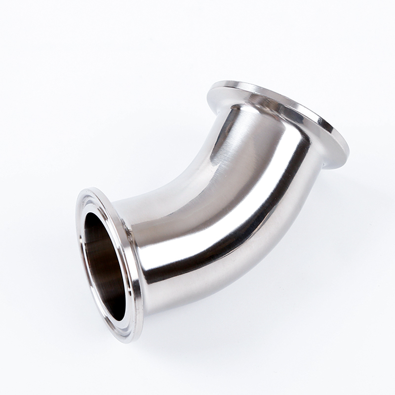 2KMP 45 Degree Elbow | Tri-Clamp Sanitary Fitting for Food & Pharma | CE Certified