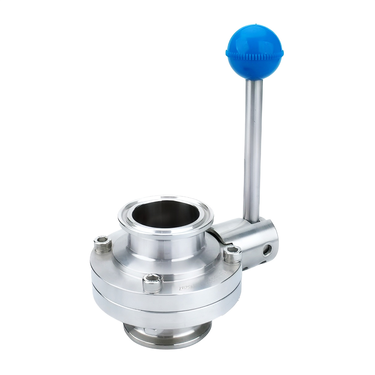 SIG/16 sanitary butterfly valve clamp end manual pull handle 304 stainless steel