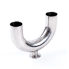 Welded U-Type Tee - 316L Stainless Steel Sanitary U-Shaped Pipe Fitting