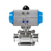 Pneumatic Sanitary Ball Valve T/C Air-Actuated Mod. SIG/23 with Tri-Clamp stainless steel body