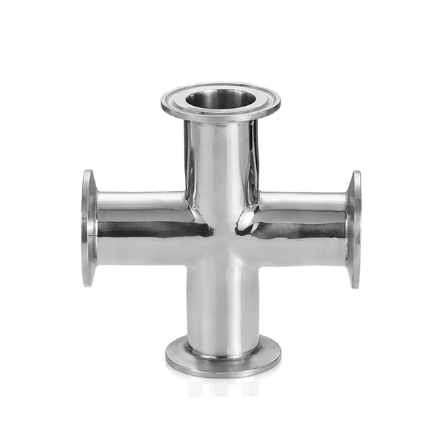 9MP Clamp Cross - 316L Stainless Steel Tri-Clamp Sanitary Cross Fitting