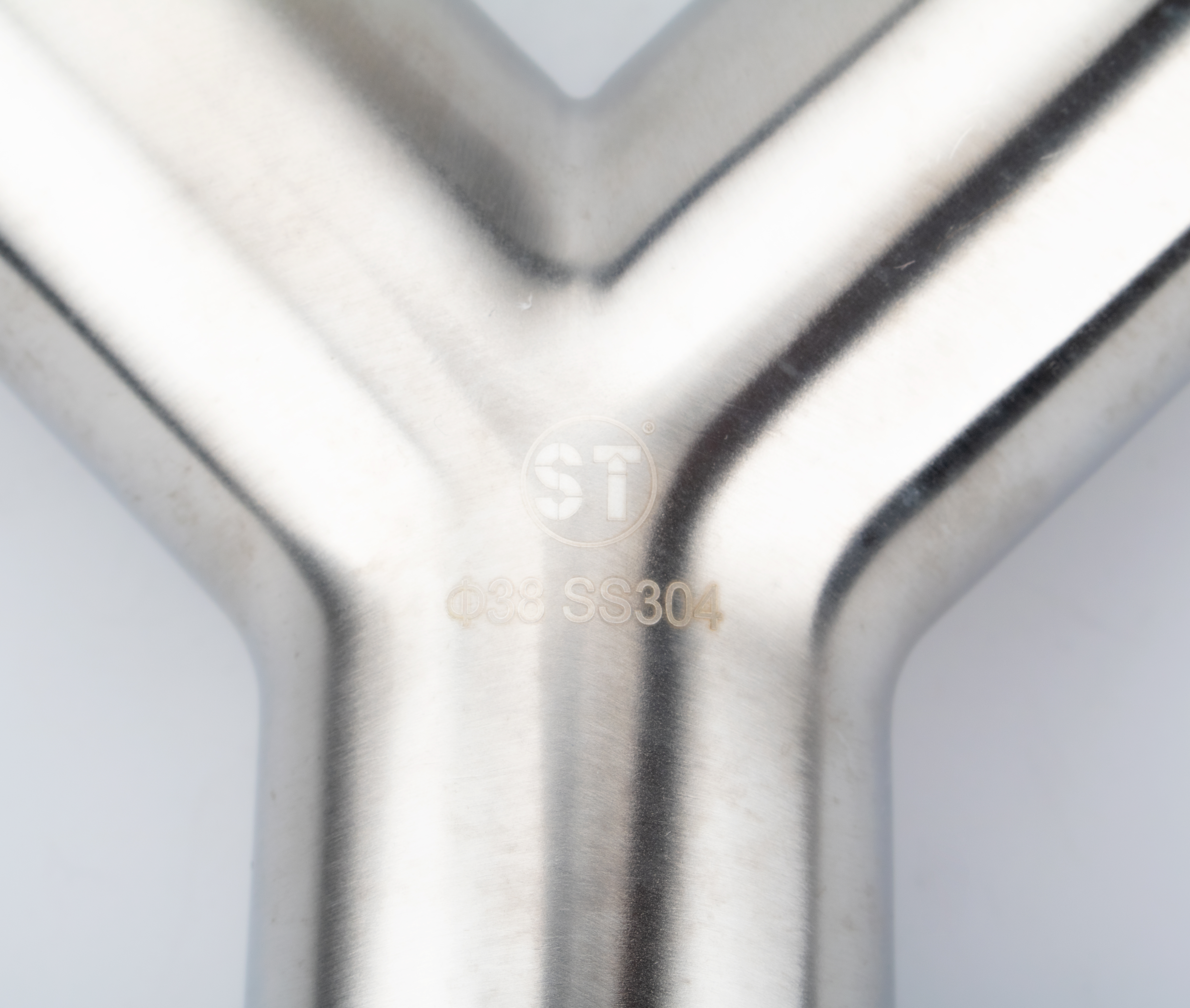 28W sanitary true Y tee butt weld stainless steel pipe fitting