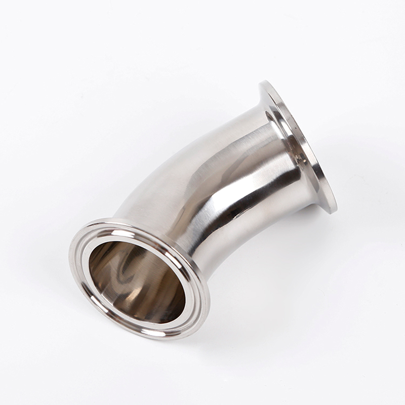 2KMP sanitary 45 degree elbow clamp ends stainless steel pipe fitting