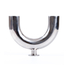 U-Type Tee dimensions diagram - welded sanitary U-shaped fitting