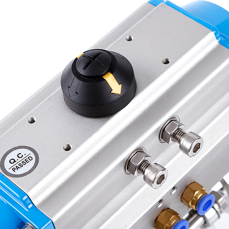 316 stainless steel sanitary ball valve T/C Mod. SIG/23 pneumatic actuated