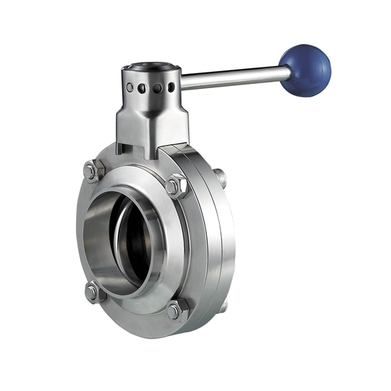 sanitary manual butterfly valve weld end SIG/79 stainless steel 316L