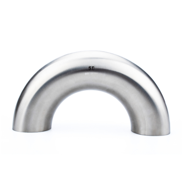 2WUL 180 Degree Return Bend - 316L Stainless Steel Sanitary Butt Weld U-Bend Fitting
