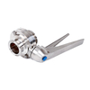 Mod.SIG/19 butterfly valve 12-position lever handle sanitary fitting